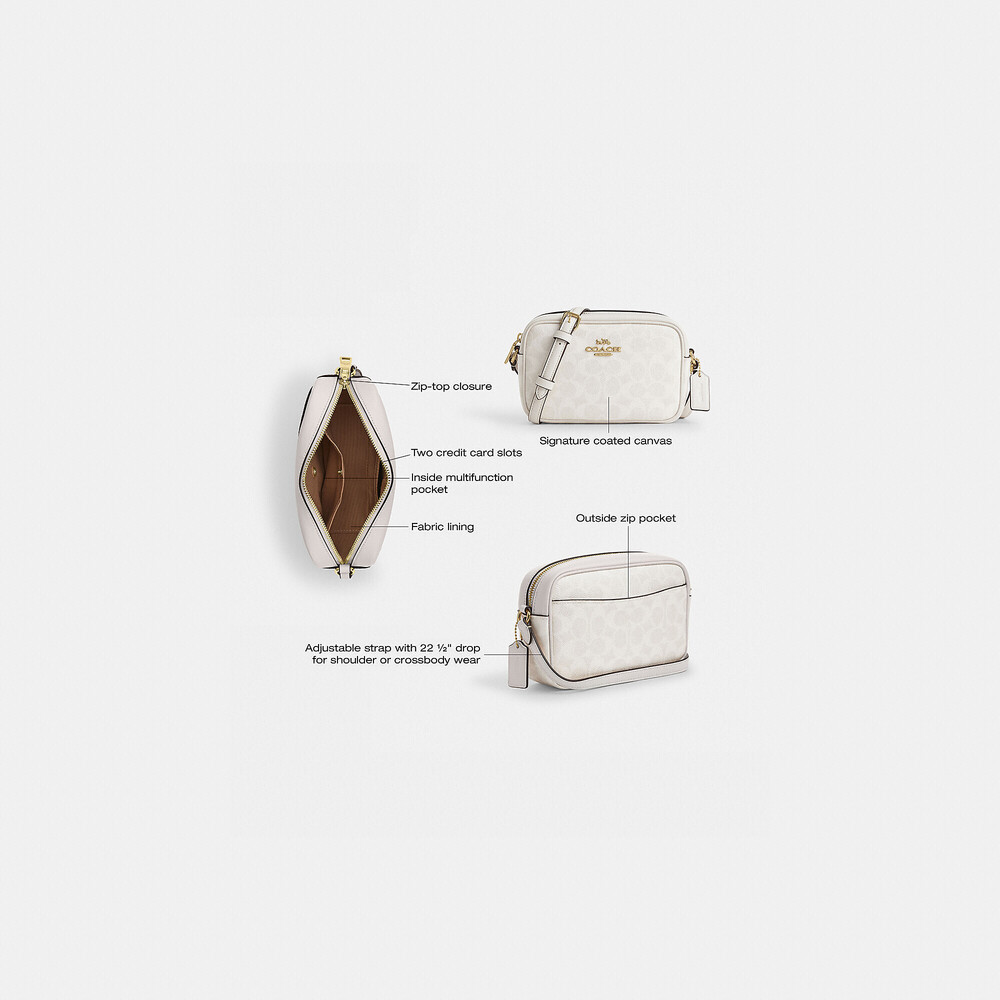 Coach Outlet Mini Jamie Camera Bag In Signature Canvas - Picture 2 of 3